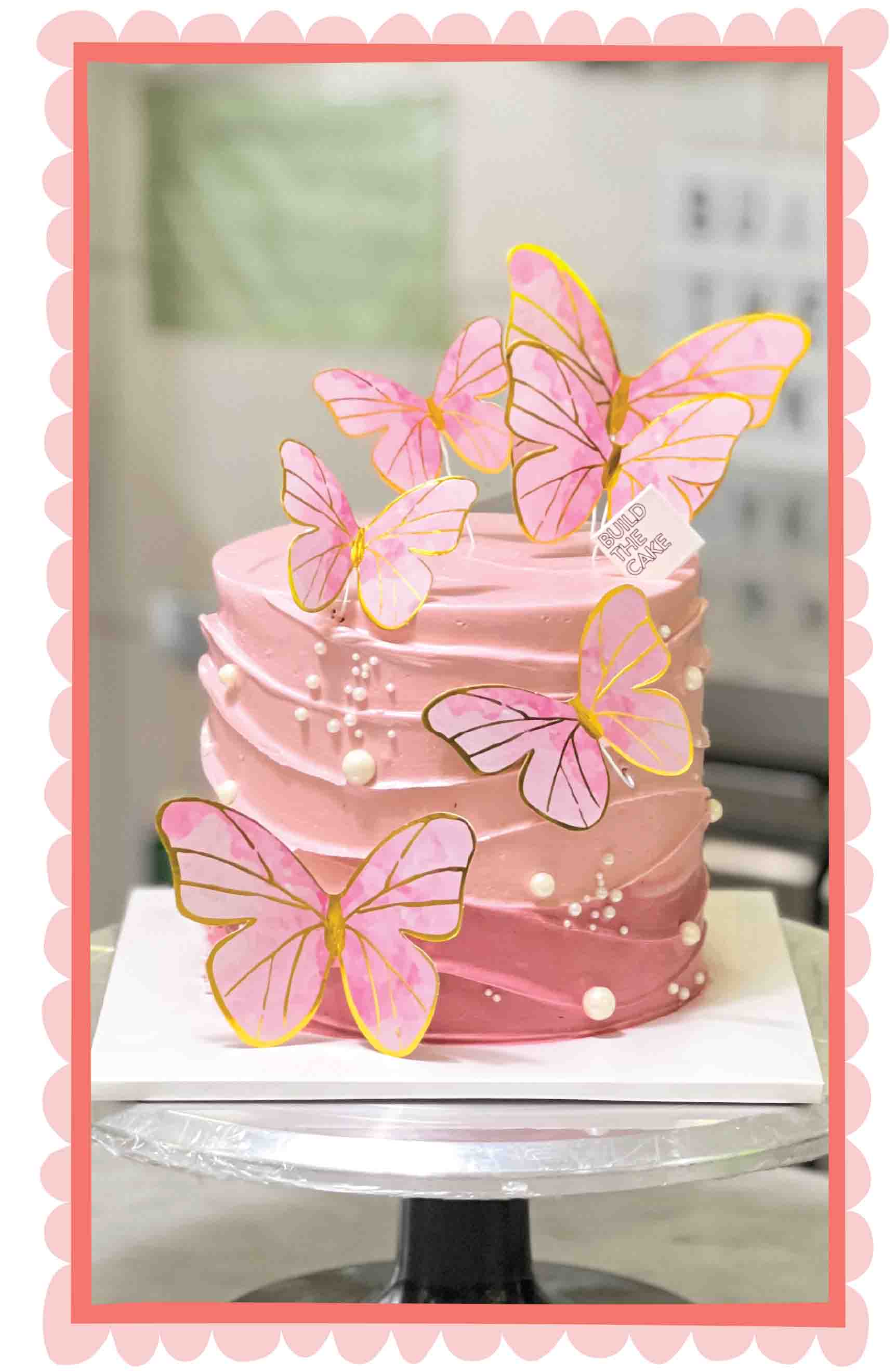 BUTTERFLIES CUSTOM CAKE